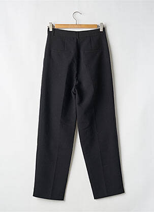 Pantalon droit fermeture zippée sous rabat boutonné noir SUD EXPRESS femme