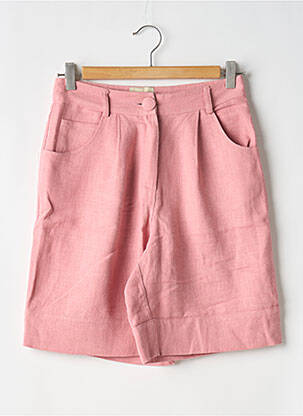 Bermuda taille élastique rose PLUME femme