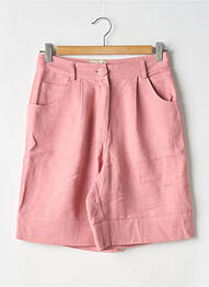 Bermuda taille élastique rose PLUME femme