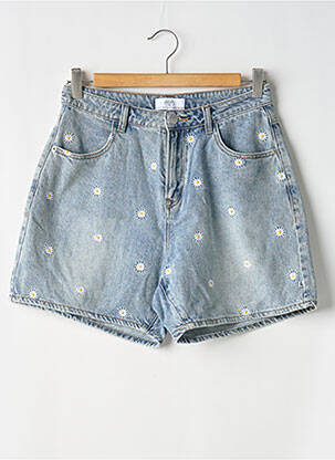 Short tissage denim bleu LE TEMPS DES CERISES femme