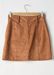Jupe courte marron GARANCE pour femme seconde vue