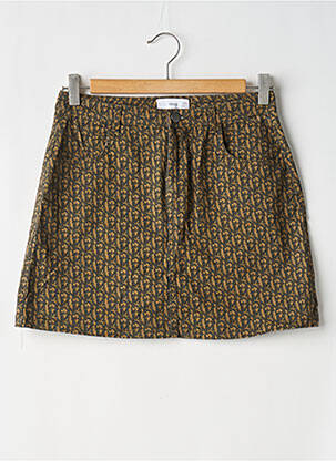 Jupe courte marron MANGO pour femme
