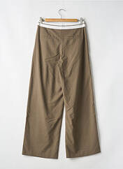 Pantalon droit vert BERSHKA pour femme seconde vue
