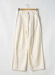 Pantalon flare beige UNIQLO pour femme seconde vue