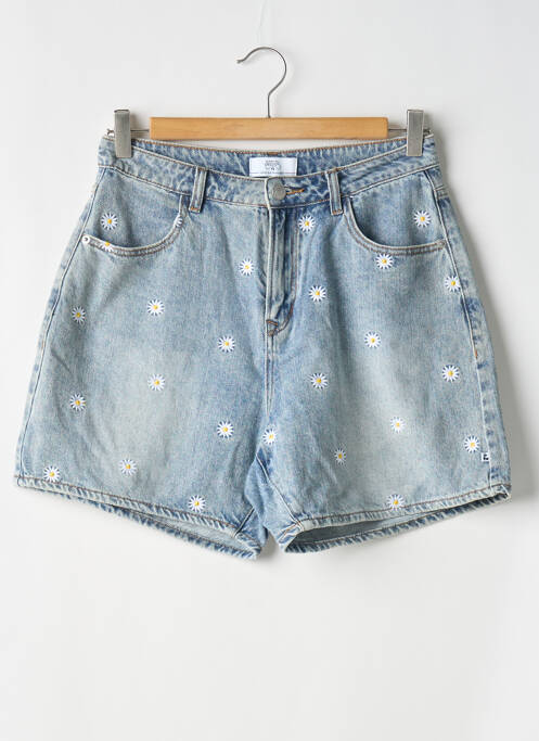 Short tissage denim bleu LE TEMPS DES CERISES femme