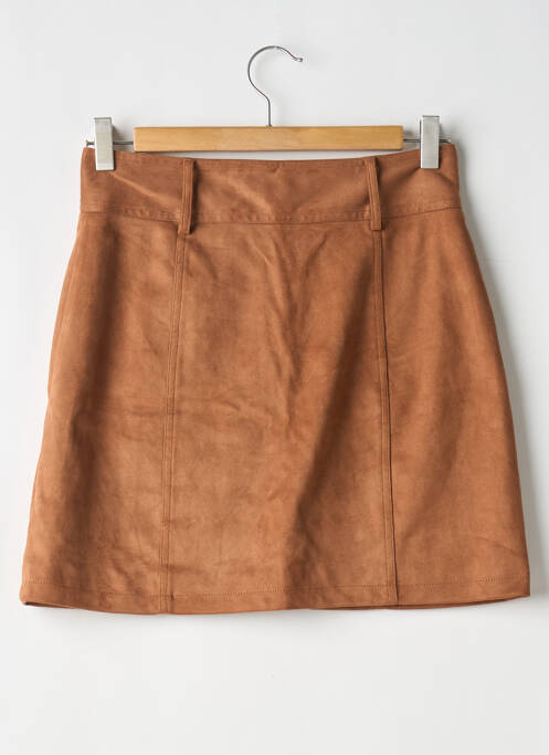 Jupe courte marron GARANCE pour femme