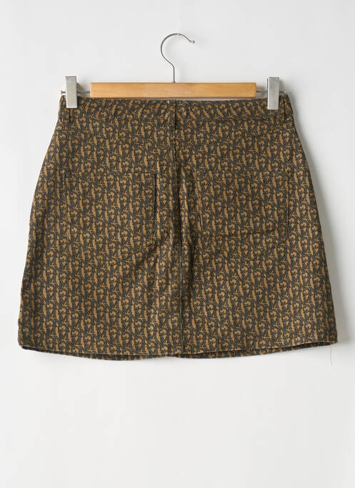 Jupe courte marron MANGO pour femme