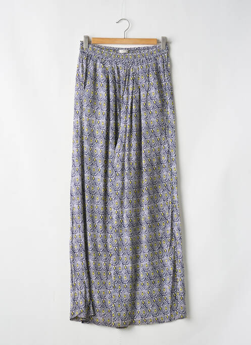 Pantalon droit bleu KANOPE pour femme