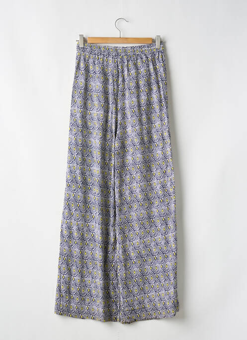 Pantalon droit bleu KANOPE pour femme