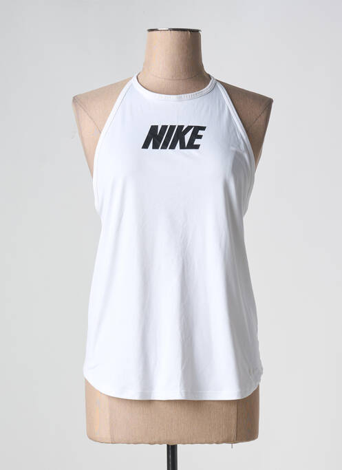Top blanc NIKE pour femme