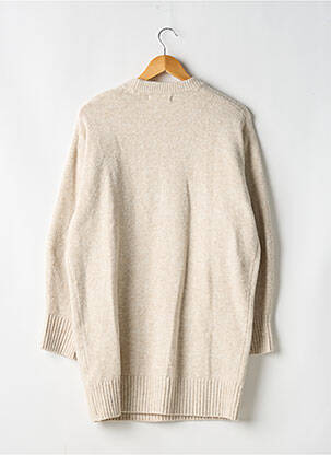 Robe pull coupe droite manches longues beige PULL & BEAR femme