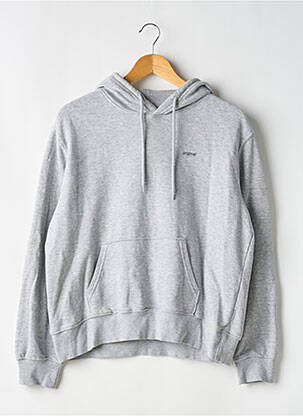 Sweat-shirt à capuche poches manches longues gris H&M femme