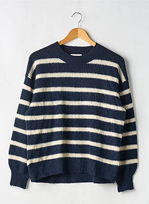 Pull coupe droite manches longues bleu H&M femme