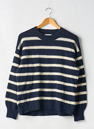 Pull stretch manches longues bleu H&M femme