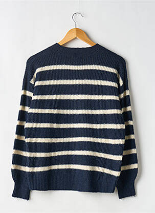 Pull coupe droite manches longues bleu H&M femme