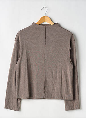 Pull coupe droite manches longues marron H&M femme