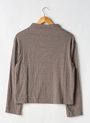 Pull coupe droite manches longues marron H&M femme