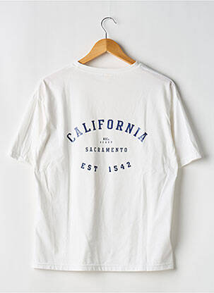 T-shirt coupe droite manches courtes blanc QUIA PA homme