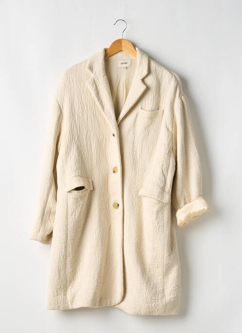 Veste casual col tailleur beige POLDER femme