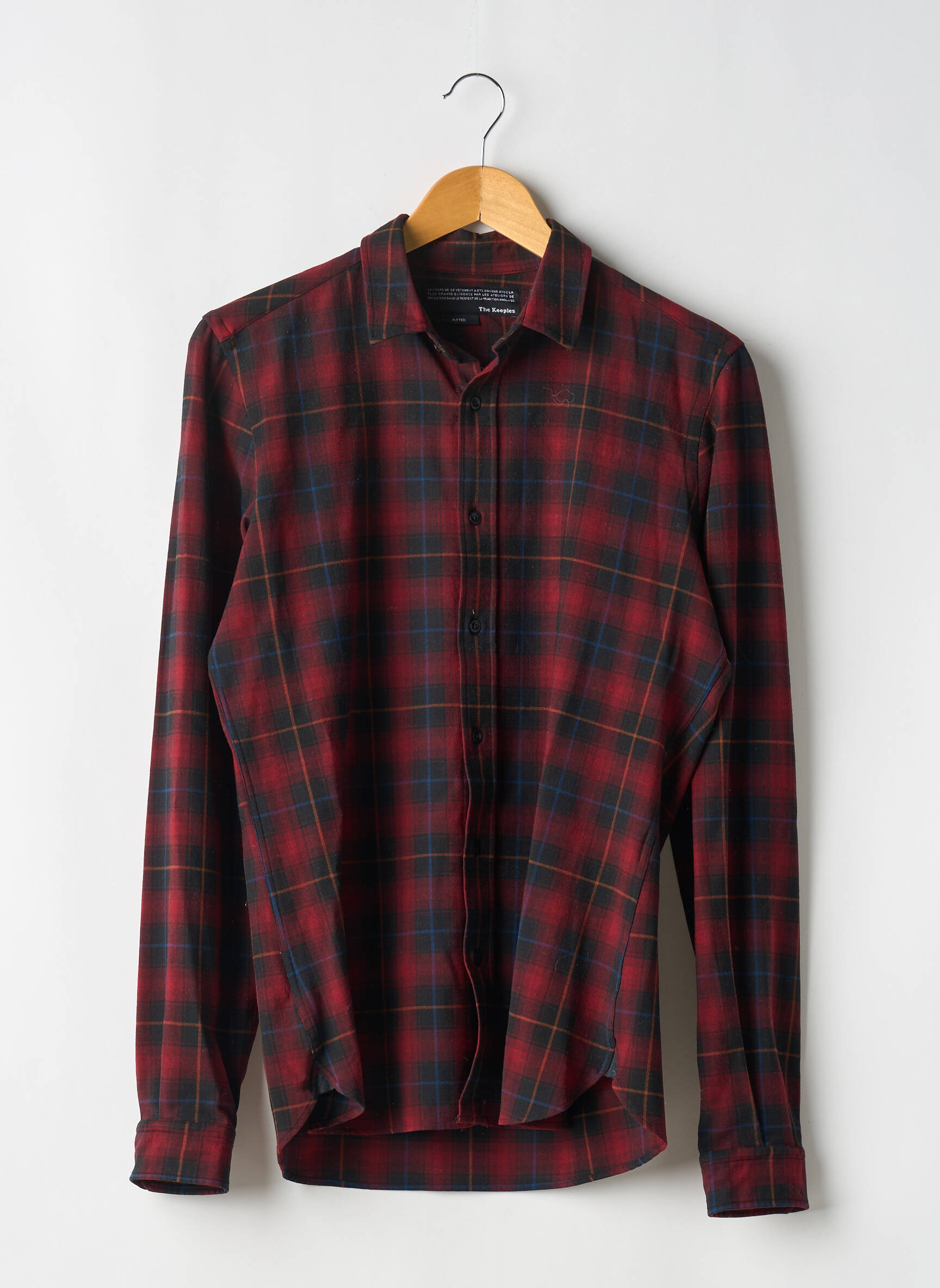 Chemisier coupe droite manches longues rouge THE KOOPLES femme