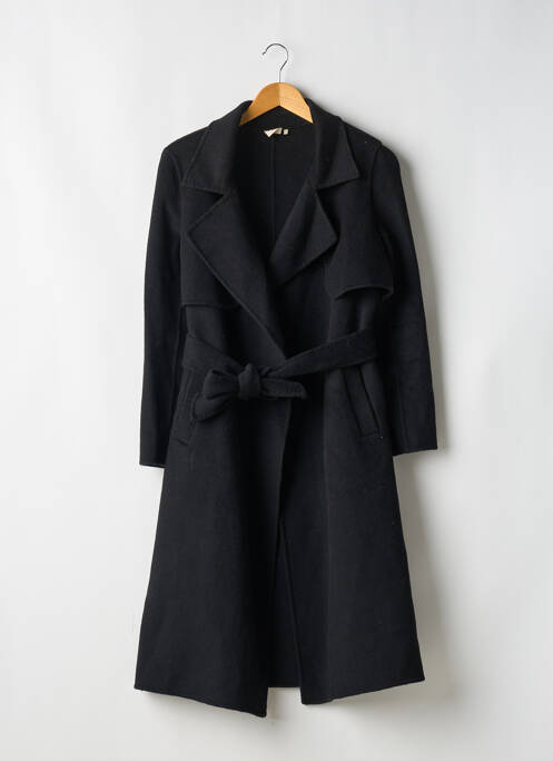 Manteau long noir MARIE-SIXTINE pour femme