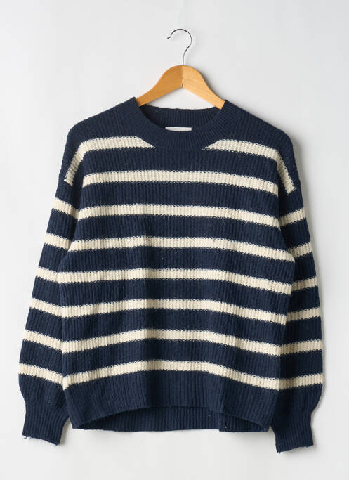 Pull stretch manches longues bleu H&M femme