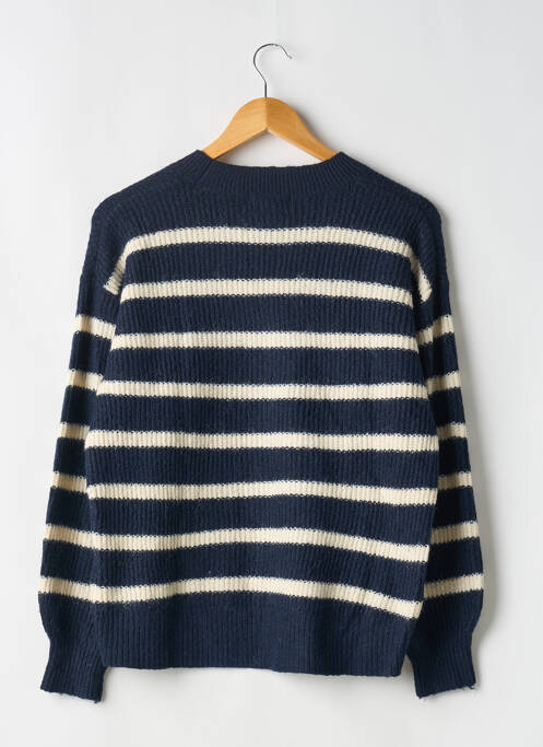 Pull stretch manches longues bleu H&M femme