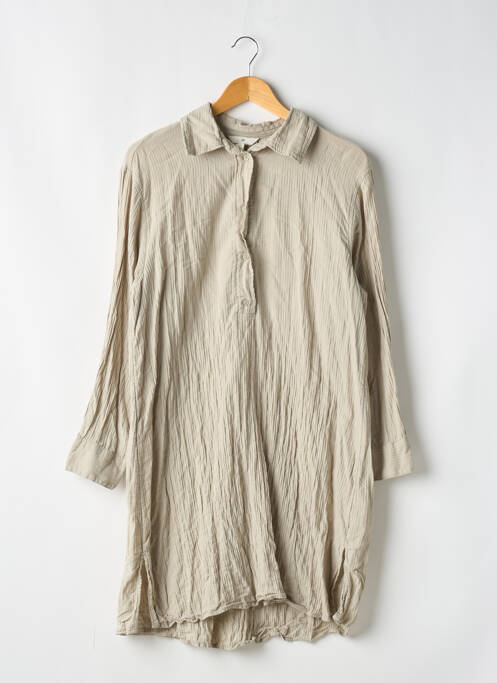 Robe mi-longue beige H&M pour femme