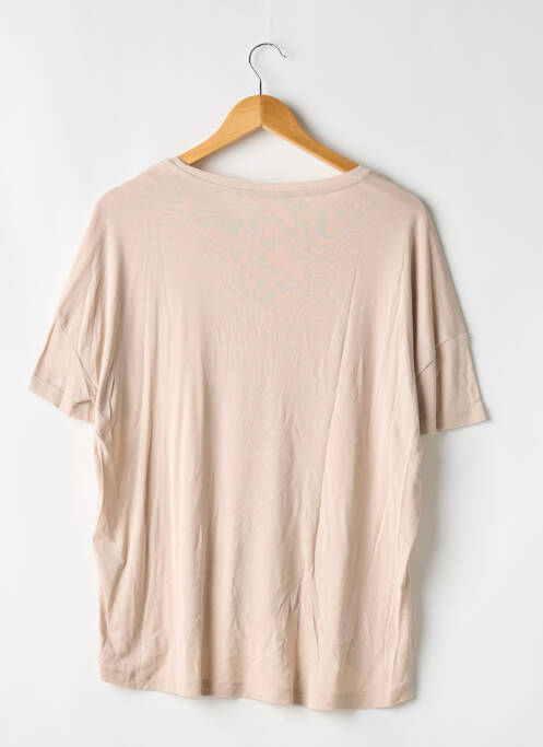 T-shirt beige MANGO pour femme