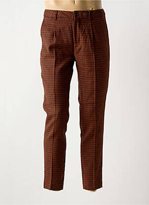 Pantalon slim fermeture zippée sous rabat boutonné orange SCOTCH & SODA homme