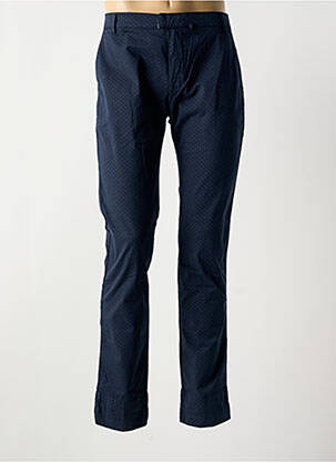 Pantalon slim fermeture zippée sous rabat boutonné bleu JOE RETRO homme