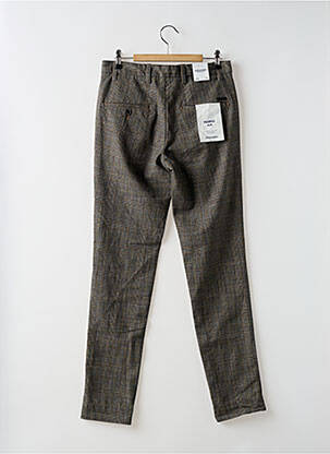Pantalon slim fermeture zippée sous rabat boutonné gris JACK & JONES homme