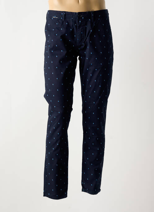 Pantalon droit bleu SCOTCH & SODA pour homme