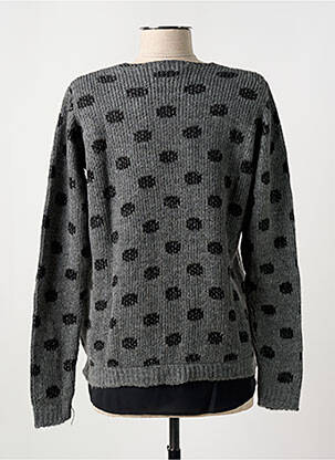 Pull tissage chiné manches longues gris MERI & ESCA femme