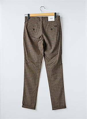 Pantalon chino stretch taille normale marron JACK & JONES homme