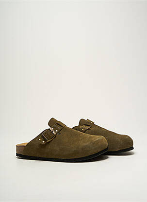 Mules/sabots voute plantaire talon plat jusqu'à 3cm vert TEXTO femme