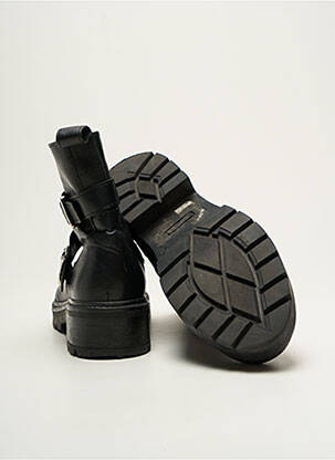 Bottines/boots matière lisse talon plat jusqu'à 3cm noir SAN MARINA femme
