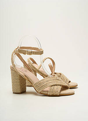 Sandales/nu pieds talon bottier talon de 7 à 9cm beige SANS MARQUE femme