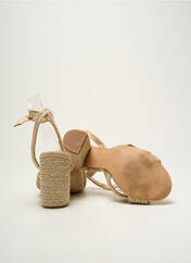 Sandales/Nu pieds beige SANS MARQUE pour femme seconde vue