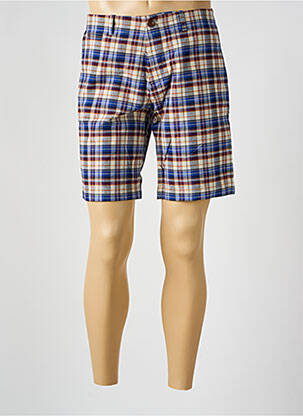 Bermuda taille à pinces taille normale bleu FRED PERRY homme