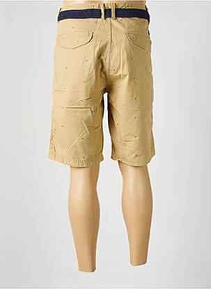 Bermuda tissage popeline taille normale beige PETROL INDUSTRIES homme