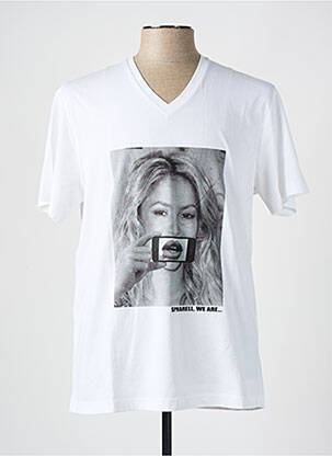 T-shirt stretch manches courtes blanc SPHARELL homme