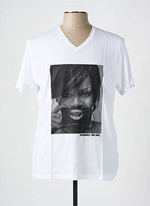 T-shirt stretch manches courtes blanc SPHARELL homme