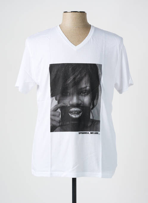 T-shirt blanc SPHARELL pour homme