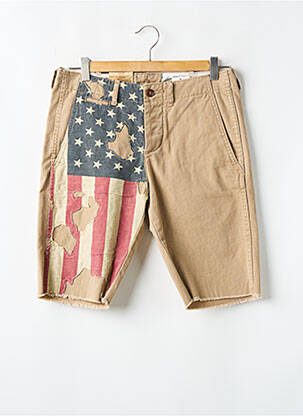 Short fermeture zippée sous rabat boutonné marron RALPH LAUREN homme