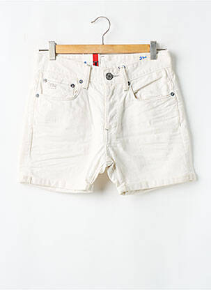 Short fermeture zippée sous rabat boutonné taille normale blanc G STAR homme