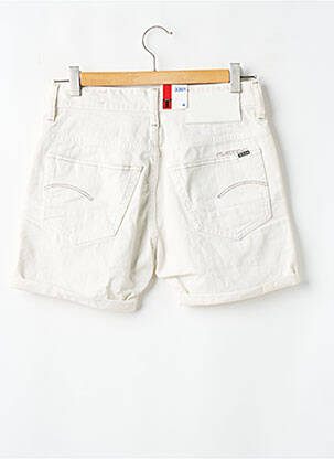 Short fermeture zippée sous rabat boutonné taille normale blanc G STAR homme