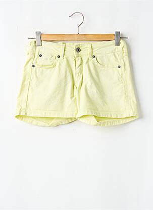 Short stretch taille ajustable jaune PEPE JEANS fille