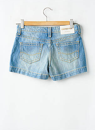 Short tissage denim taille normale bleu CHEFDEVILLE femme