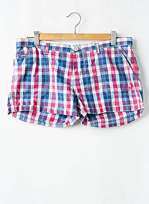 Short fermeture zippée sous rabat boutonné taille normale bleu SUPERDRY femme